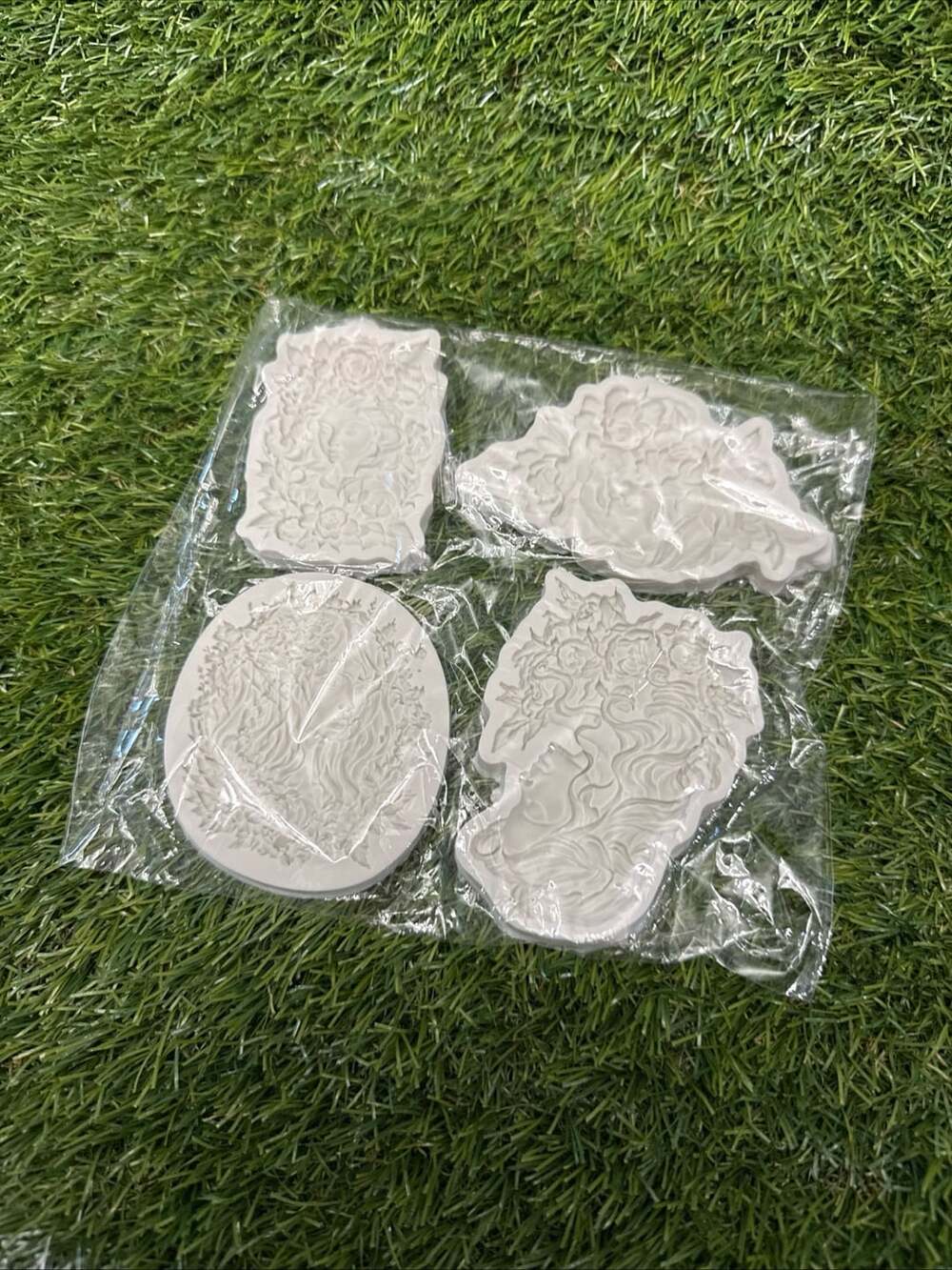 4-Piece Set Flower Goddess Lady Silicone Fondant Mold for Cake Decorating